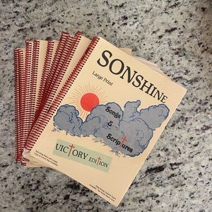 Sonshine Large Print Songs Scriptures Spiral Bound. 8 included